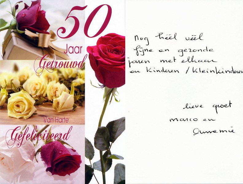 Felicitatie 50 Jarig Huwelijksfeest Gefeliciteerd Tante Felicitatie 50 Jarig Huwelijksfeest Gefeliciteerd Tante